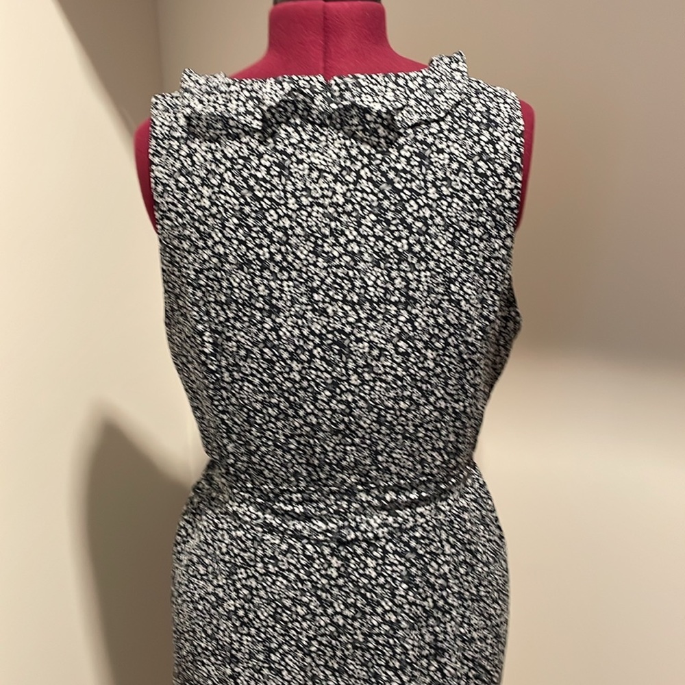 LOFT Black and White Floral Jumpsuit - Picture 4 of 5
